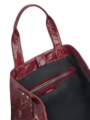 Isabel Marant Women's Winna Leather Tote - Burgundy | Thumbnail 6 Isabel Marant Women's Winna Leather Tote - Burgundy | Thumbnail 6