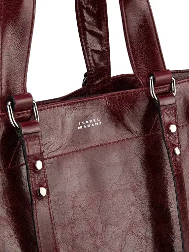 Isabel Marant Women's Winna Leather Tote - Burgundy | Thumbnail 7 Isabel Marant Women's Winna Leather Tote - Burgundy | Thumbnail 7