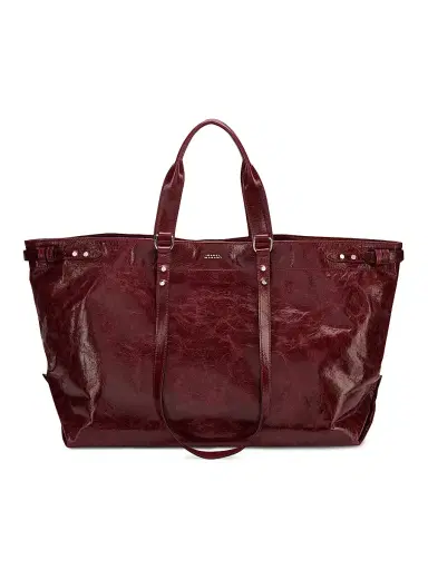 Isabel Marant Women's Winna Leather Tote - Burgundy | Thumbnail 1 Isabel Marant Women's Winna Leather Tote - Burgundy | Thumbnail 1