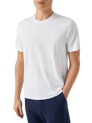 Eton Men's Silk-Cotton Knit T-Shirt | Thumbnail 2