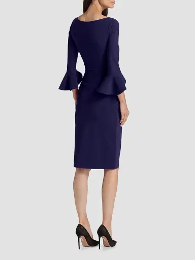 Chiara Boni La Petite Robe Women's Trina Ruffle Sheath Dress | Thumbnail 3 Chiara Boni La Petite Robe Women's Trina Ruffle Sheath Dress | Thumbnail 3