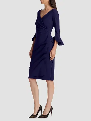 Chiara Boni La Petite Robe Women's Trina Ruffle Sheath Dress | Thumbnail 4 Chiara Boni La Petite Robe Women's Trina Ruffle Sheath Dress | Thumbnail 4