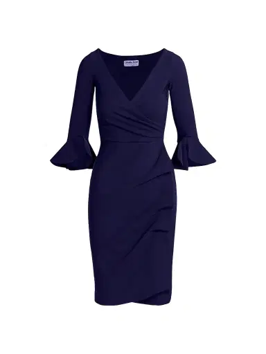 Chiara Boni La Petite Robe Women's Trina Ruffle Sheath Dress | Thumbnail 1 Chiara Boni La Petite Robe Women's Trina Ruffle Sheath Dress | Thumbnail 1