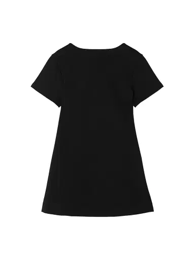 Versace Little Girl's & Girl's Medusa-Embroidered Punto Milano Jersey Dress - Black | Thumbnail 2