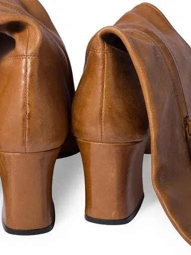 Miu Miu Women's Nappa Leather Boots with Buckle - Brown - Size 10 | Thumbnail 2