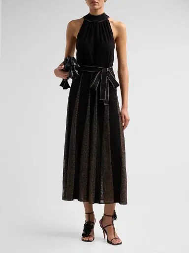 Zimmermann Women's Valiant Metallic Halter Dress | Thumbnail 2 Zimmermann Women's Valiant Metallic Halter Dress | Thumbnail 2