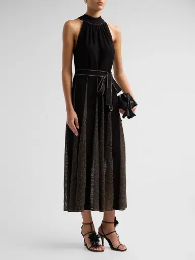 Zimmermann Women's Valiant Metallic Halter Dress | Thumbnail 4 Zimmermann Women's Valiant Metallic Halter Dress | Thumbnail 4