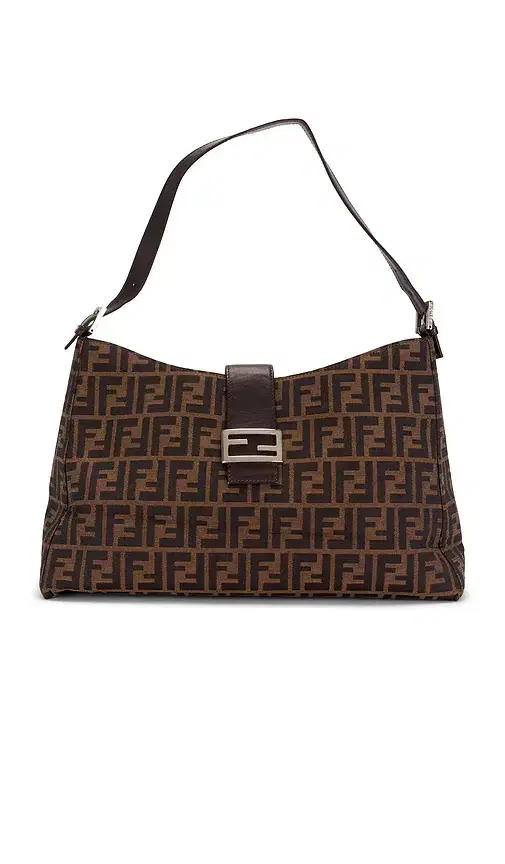 FWRD Renew Fendi Zucca Shoulder Bag