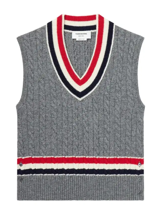 Thom Browne Cable-Knit Wool Vest - Men