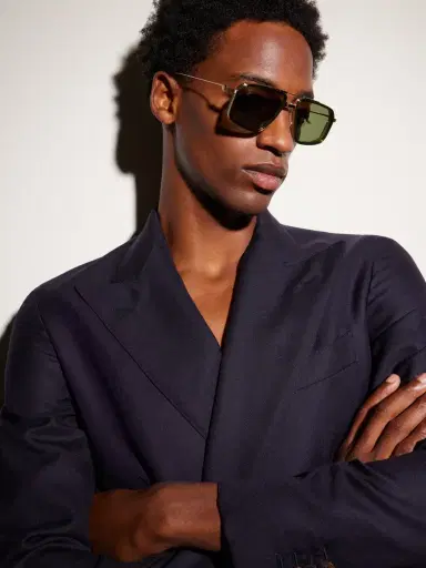 Jacques Marie Mage Jagger Aviator-Style Gold-Tone Titanium Sunglasses - Men | Thumbnail 5 Jacques Marie Mage Jagger Aviator-Style Gold-Tone Titanium Sunglasses - Men | Thumbnail 5