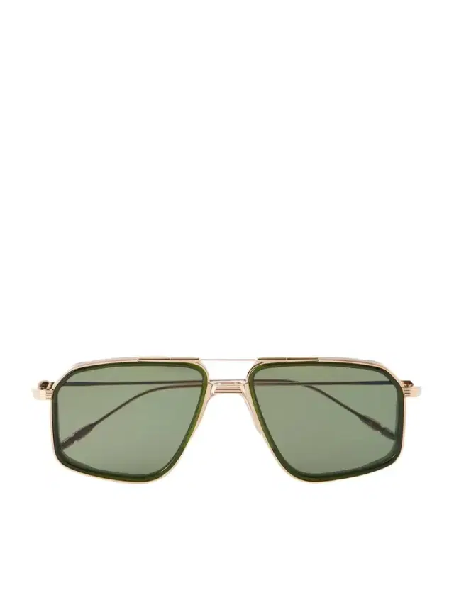 Jacques Marie Mage Jagger Aviator-Style Gold-Tone Titanium Sunglasses - Men