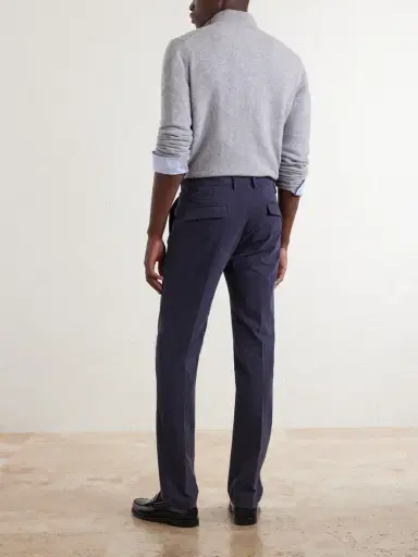 Massimo Alba Ionio2 Straight-Leg Cotton-Blend Trousers - Men | Thumbnail 4 Massimo Alba Ionio2 Straight-Leg Cotton-Blend Trousers - Men | Thumbnail 4