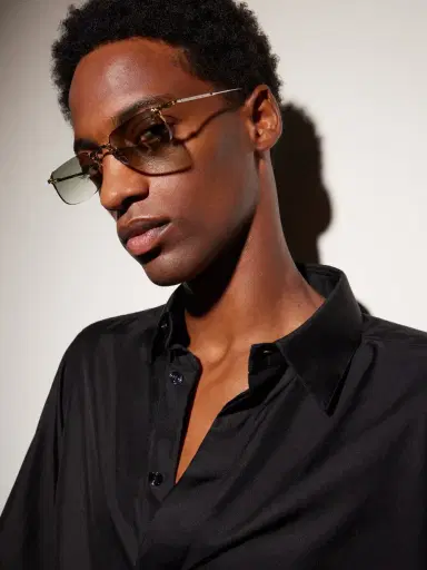 Jacques Marie Mage Fonda Rimless Silver-Tone Titanium Sunglasses - Men | Thumbnail 5