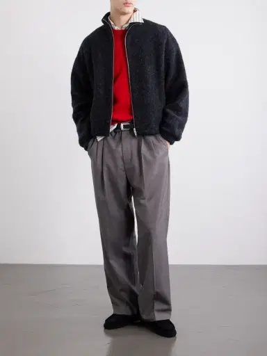 Jil Sander Brushed Wool-Blend Blouson Jacket - Men | Thumbnail 2