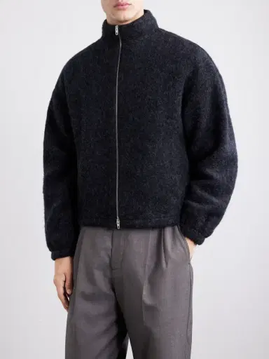 Jil Sander Brushed Wool-Blend Blouson Jacket - Men | Thumbnail 3