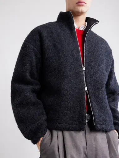 Jil Sander Brushed Wool-Blend Blouson Jacket - Men | Thumbnail 5