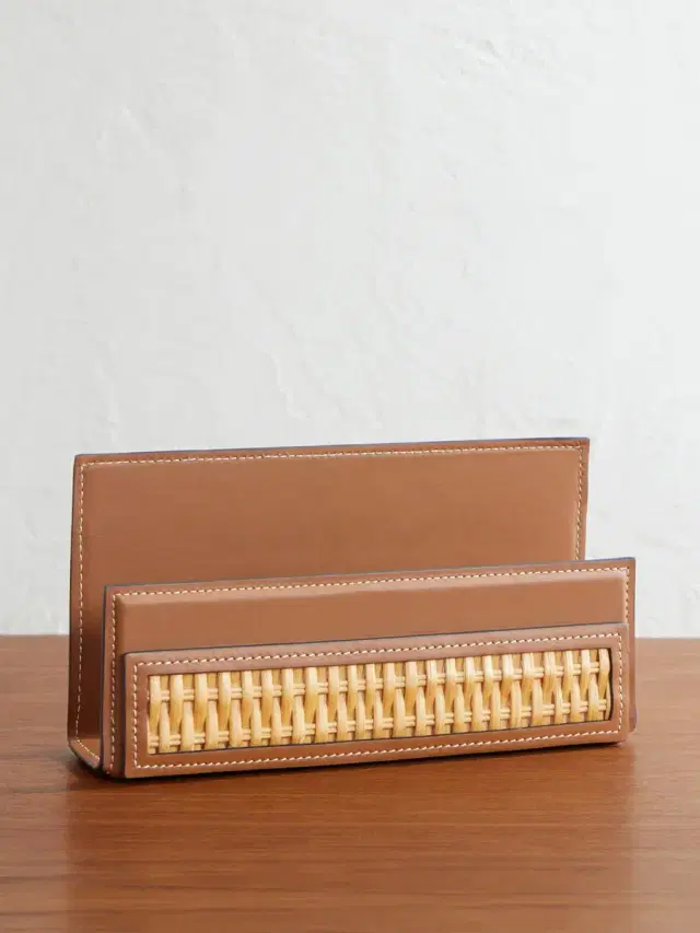 Ralph Lauren Home Bailey Woven Leather Letter Rack - Men
