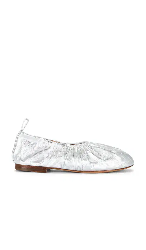 Ruched Ballerina Flat