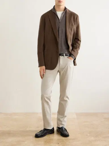Peter Millar Excursionist Merino Wool-Blend Half-Zip Sweater - Men | Thumbnail 2