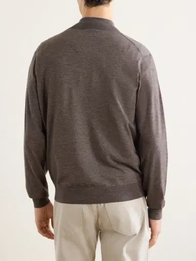Peter Millar Excursionist Merino Wool-Blend Half-Zip Sweater - Men | Thumbnail 4
