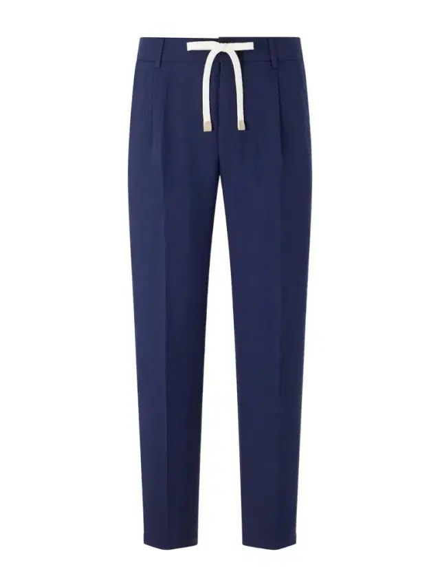 ELEVENTY Straight-Leg Lyocell and Linen-Blend Trousers - Men
