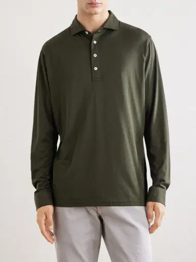 Peter Millar Ashby Cotton-Jersey Polo Shirt - Men | Thumbnail 3