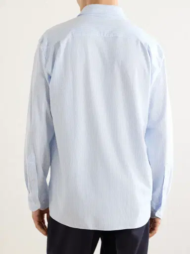 Peter Millar Excursionist Flex Slim-Fit Striped Cotton-Blend Shirt - Men | Thumbnail 4
