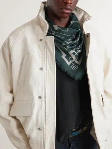 Enfants Riches Déprimés Printed Wool and Silk-Blend Scarf - Men | Thumbnail 3