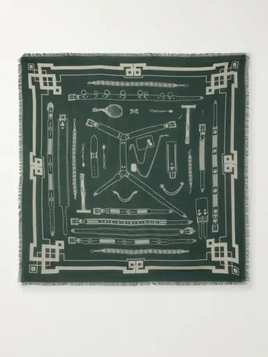 Enfants Riches Déprimés Printed Wool and Silk-Blend Scarf - Men | Thumbnail 5