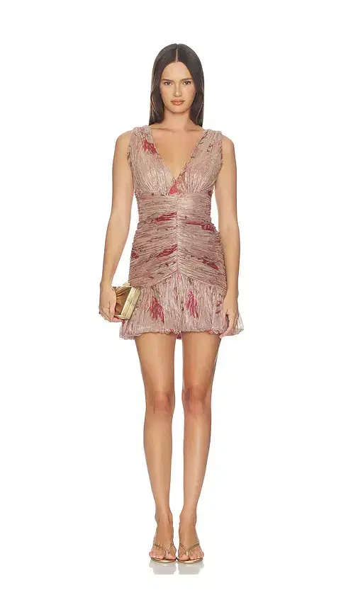 PatBO Feathers Mini Dress