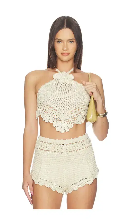 retrofete Isaure Crochet Top