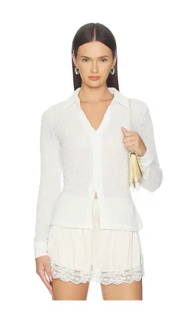 Sanctuary Juno Textured Button Front Top | Thumbnail 1