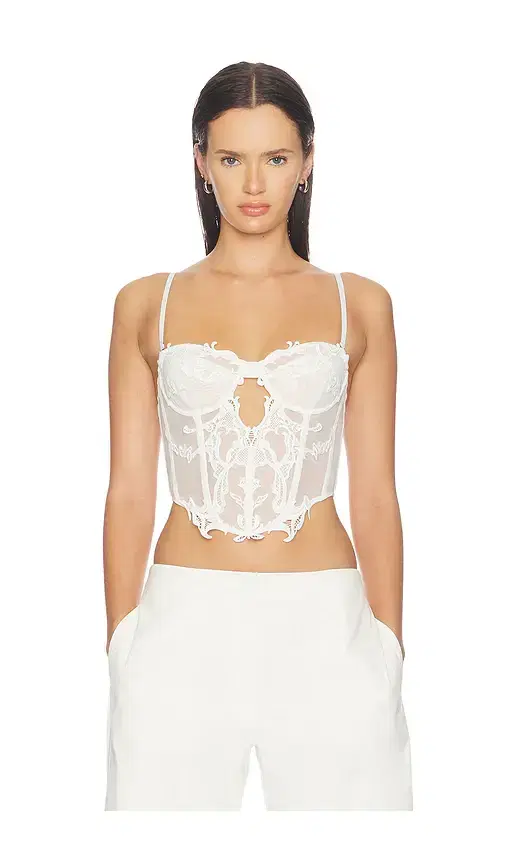 Wing Lace Crop Corset