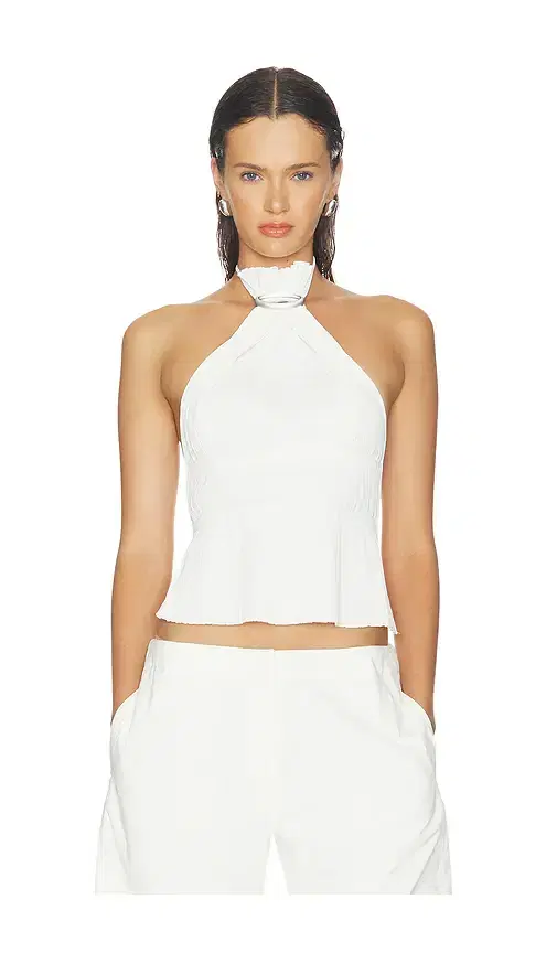HAELO Halo Pleat Halter Top