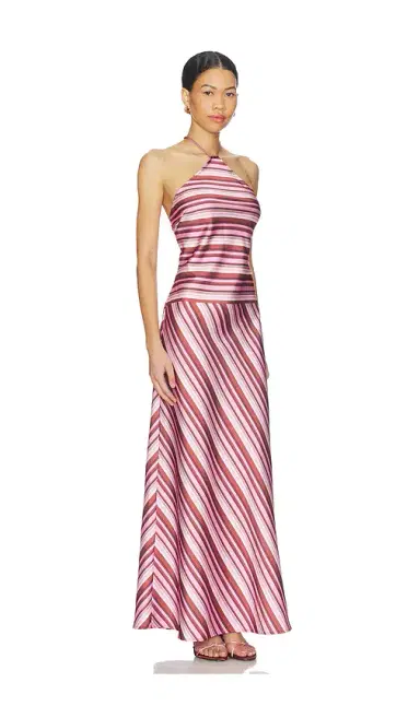 With Harper Lu Halter Maxi Dress | Thumbnail 2