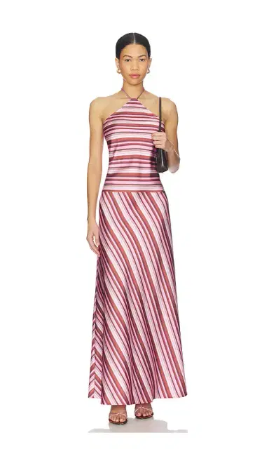 With Harper Lu Halter Maxi Dress | Thumbnail 1