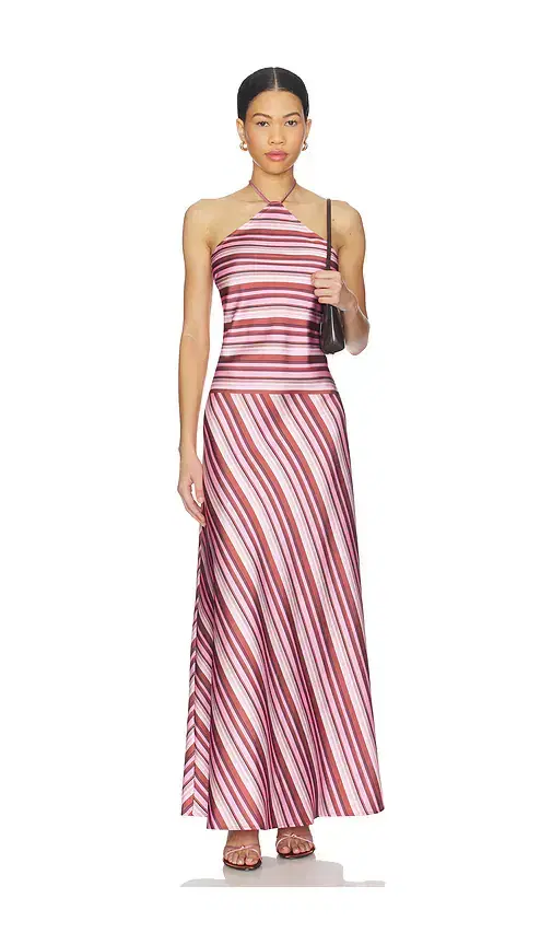 With Harper Lu Halter Maxi Dress