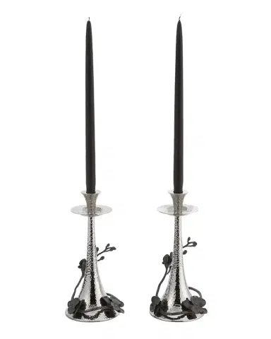 Michael Aram Black Orchid Candleholders, Set of 2 | Thumbnail 1