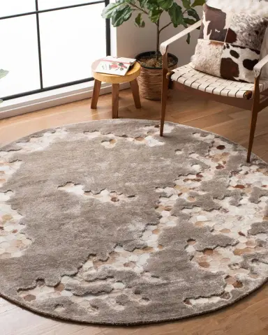 Safavieh Derek Hand-Tufted Round Rug | Thumbnail 8