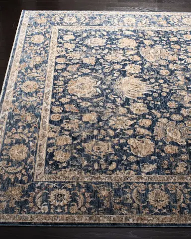Lauren Ralph Lauren Celia Navy Power-Loomed Runner, 2 ' x 10 ' | Thumbnail 2 Lauren Ralph Lauren Celia Navy Power-Loomed Runner, 2 ' x 10 ' | Thumbnail 2