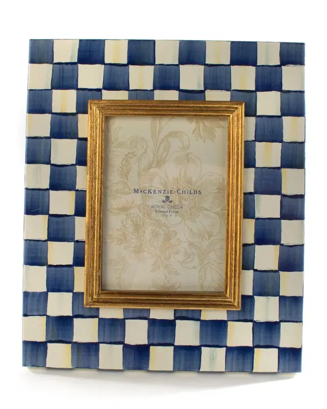 MacKenzie-Childs Royal Check Frame, 5x7