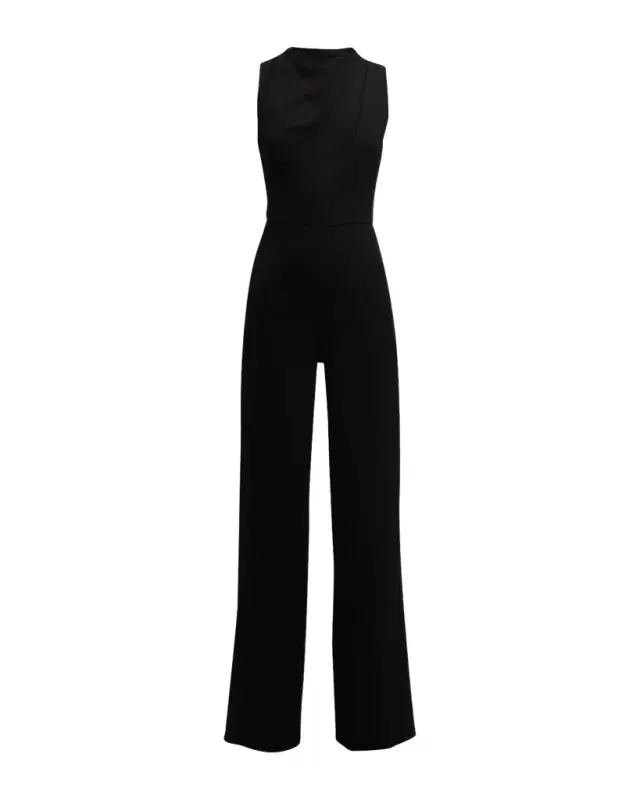 Black Halo Corrine High-Neck Sleeveless Jumpsuit