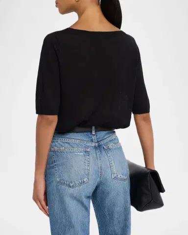 MAJESTIC FILATURES Linen Boatneck Top | Thumbnail 3 MAJESTIC FILATURES Linen Boatneck Top | Thumbnail 3
