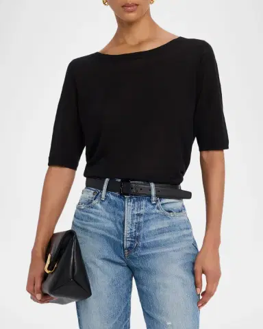 MAJESTIC FILATURES Linen Boatneck Top | Thumbnail 4 MAJESTIC FILATURES Linen Boatneck Top | Thumbnail 4