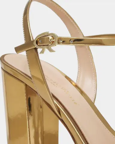 Gianvito Rossi 120MM Metallic Leather Platform Sandals | Thumbnail 3