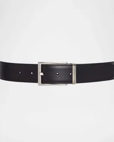Ferragamo Men's Double Adjustable Leather Belt | Thumbnail 3 Ferragamo Men's Double Adjustable Leather Belt | Thumbnail 3
