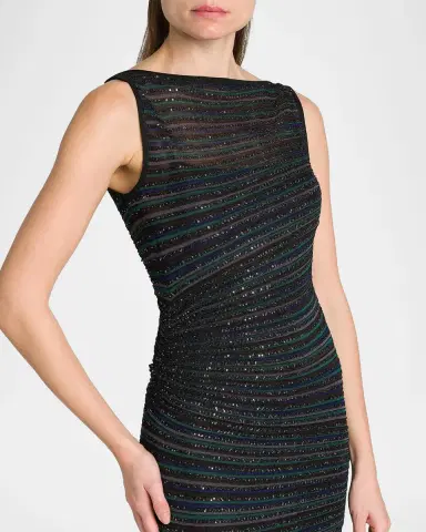 Missoni Metallic Striped Knit Gown | Thumbnail 5 Missoni Metallic Striped Knit Gown | Thumbnail 5