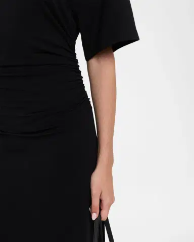 Akyn Studio Fitted Ruched Midi Dress | Thumbnail 5 Akyn Studio Fitted Ruched Midi Dress | Thumbnail 5