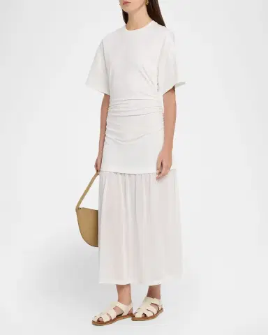 Akyn Studio Briar Ruched Midi Dress | Thumbnail 4 Akyn Studio Briar Ruched Midi Dress | Thumbnail 4