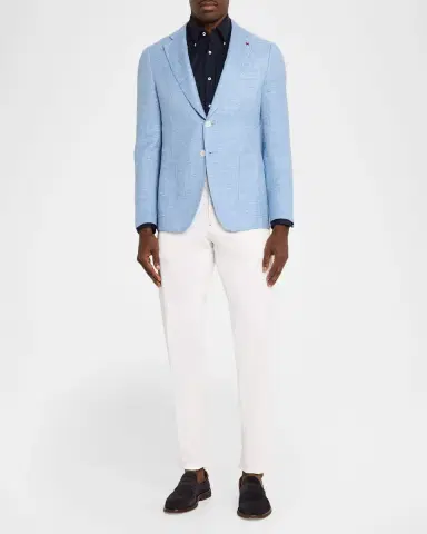 Isaia Men's Summer Donegal Single-Breasted Sport Coat | Thumbnail 2